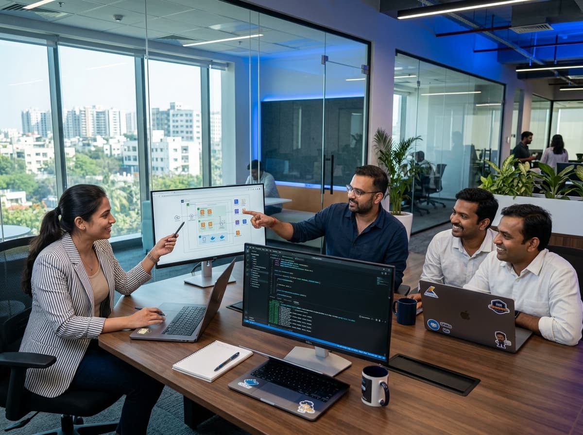 GY Software Solutions senior engineering team collaborating